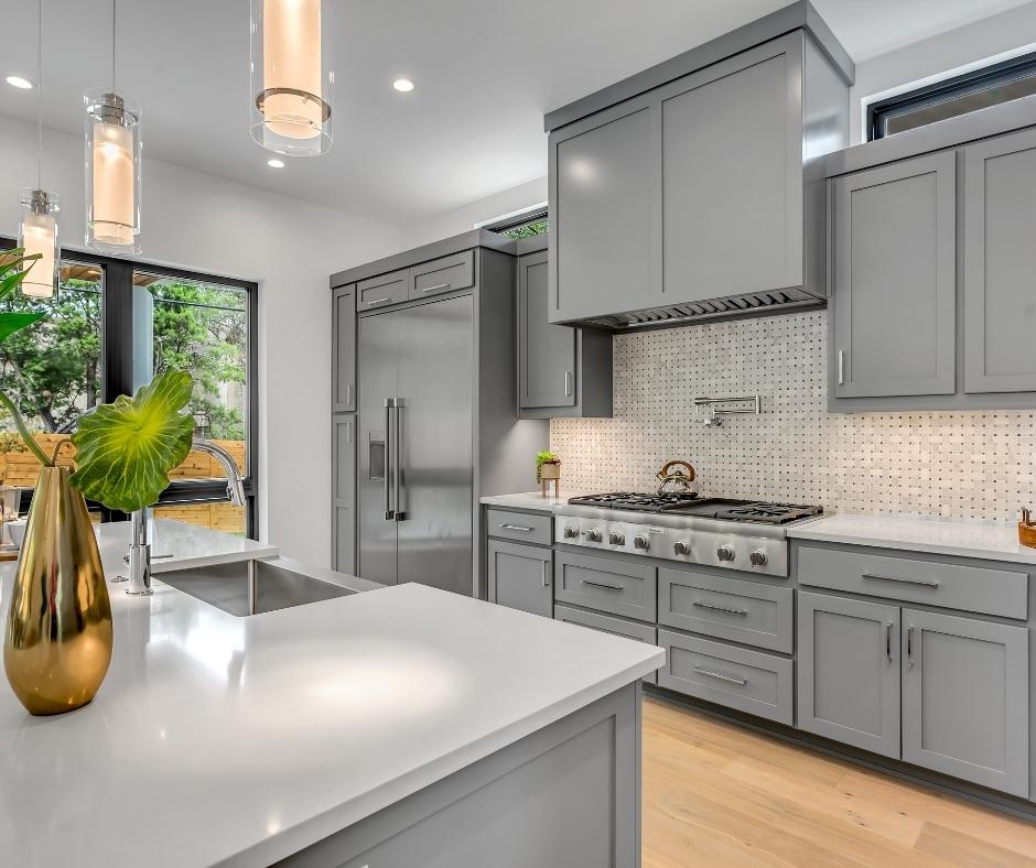 Grey indoor kitchen